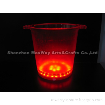 Eco-friendly LED Colourful Hot Sale Ice Bucket/Tong/Container